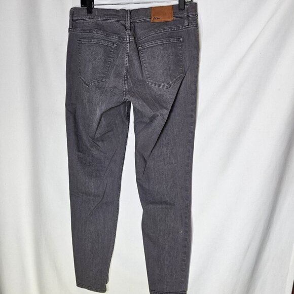 J.CREW Gray Toothpick Skinny Jeans Factory Whiskering Sz 30 - Picture 2 of 15